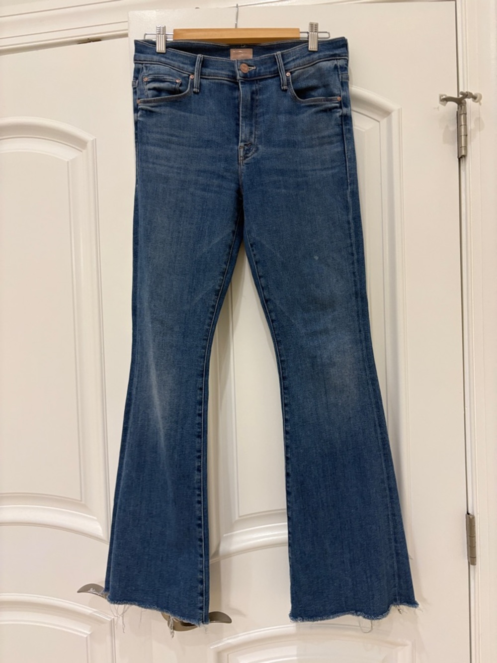 MOTHER Dark Blue Flare Jeans